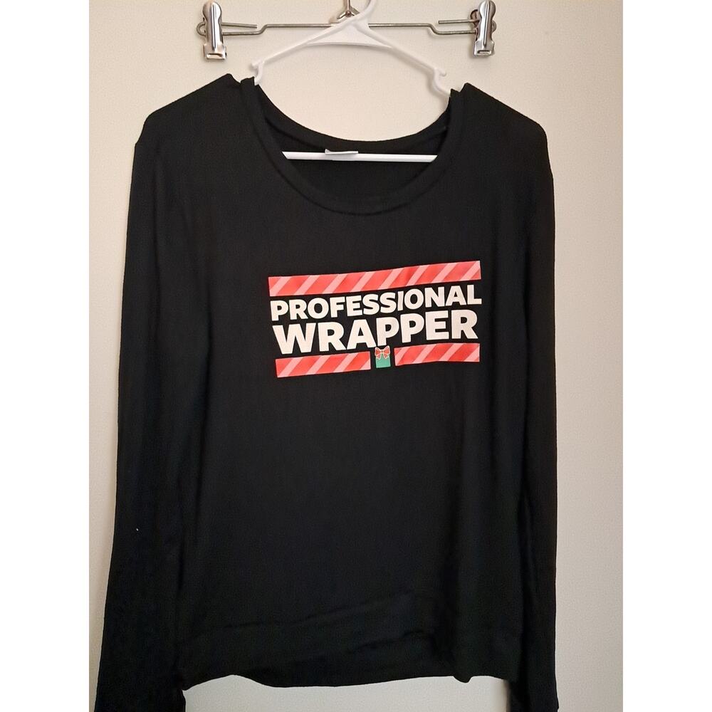 Hello Mello Best Day Holiday Collection Womens Size Medium Sweater Black